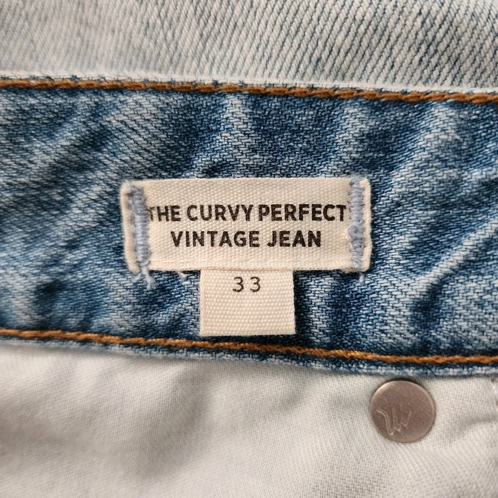 Madewell Jeans Women's 33 Blue The Curvy Perfect Vintage Jean NEW - Picture 10 of 14